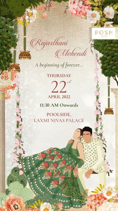 Wedding Invitation Indian Creative, Wedding Invation Card Design, Indian Wedding Illustration Art, Engagement Invitation Cards Creative, Creative Wedding Invitations Digital, English Wedding Invitation Card, Caricature Wedding Invitations Indian, Wedding Story Ideas, Digital Wedding Invitations Indian