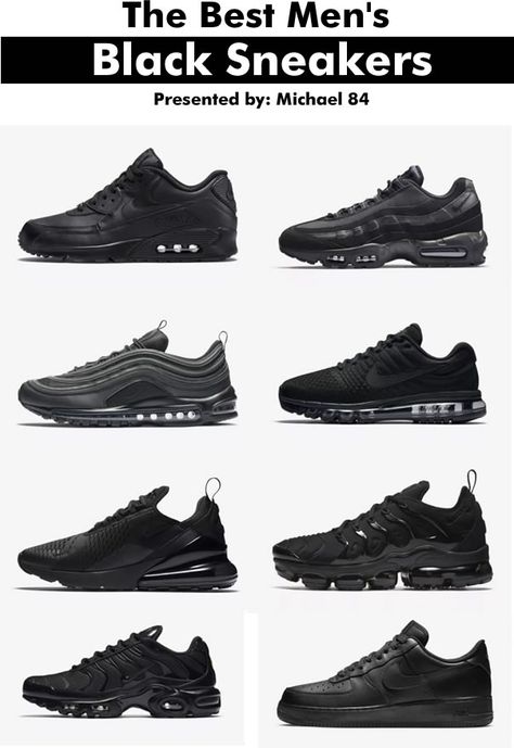 The 9 Best Nike Triple Black Trainers & how to style them. #streetwear #sneakersaddict #sneakers #mensfashion The Best Nike Shoes, Outfit For Black Shoes, Black Trainers Men Outfit, All Black Nike Outfit, Triple Black Sneakers Outfit, Men’s Black Sneakers Outfit, Best Shoes For Men Sneakers, Mens Black Sneakers Outfit, Men Black Sneakers Outfit