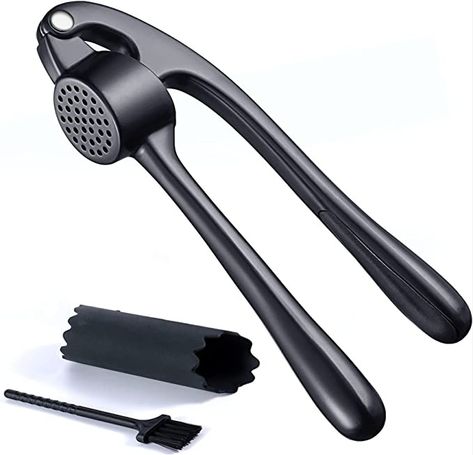 Matte Black Garlic Press (other colors available) Garlic Presser, Clean Rust, Garlic Presses, Garlic Mincer, Garlic Peeler, Black Garlic, Garlic Press, Garlic Sauce, Fresh Garlic