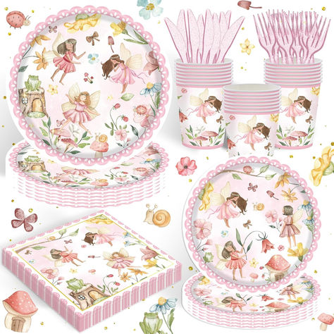 120PCS Fairy Party Supplies for Girls 1st 2rd First Birthday Fairies Enchanted Themed Baby Shower Party Decorations Garden flower Tableware Set Paper Plates Napkins Forks for 20 Guests #ad #fairy #fairyparty #fairypartyideas #fairypartysupplies #fairypartyideas #fairybirthdayparty #fairybirthdaypartyideas #fairybirthdaypartysupplies #fairybirthdaypartytheme #firstbirthday #firstbirthdayparty #firstbirthdaypartythemes Fairy Birthday Party, First Birthday Party Themes, Fairy Party, Fairy Birthday, Fairy Parties, Baby Shower Party, Garden Flower, Party Plates, Tableware Set