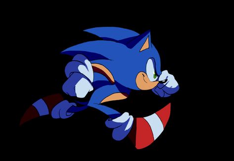 Sonic run cycle by Shira-hedgie Sonic Skyline, Sonic Gif, Epic Artwork, Pixel Planet, Sonic The Movie, Sonic Movie, Run Cycle, Classic Sonic, Sonic Fan Characters