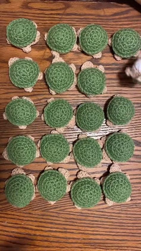 Turtle memory game. Pattern by me! Its almost a full NO SEW pattern! #stitchedbyshari #crochet #crochetpatterndesigner #turtlememorygame Cre: stitched_by_shari | Handy Crafty | Turtle Matching Game Crochet, Crochet Frog Memory Game, Turtle Game Crochet Pattern, Crochet Turtle Memory Game Pattern, Sea Turtle Crochet Coasters, Crochet Turtle, Memory Game, Memory Games, Crochet Vest