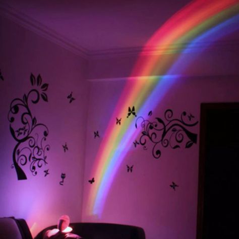 You want every corner & piece of your room to be a personalized one with indie décor because, after all, it makes you feel more comfortable, happy. Rainbow Night Light, Magical Rainbow, Rainbow Light, Projector Lamp, Rainbow Star, Kids Bedroom Decor, Light Project, Beautiful Rainbow, Night Lamps