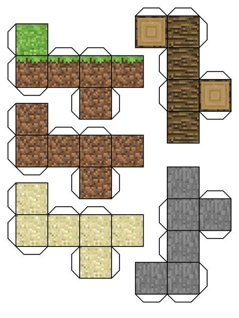 Printable paper crafts for Minecraft Minecraft Poster, Papercraft Minecraft Skin, Minecraft Templates, Minecraft Printables, Minecraft Blocks, Desain Buklet, Diy Minecraft, Minecraft Room, Paper Toys Template