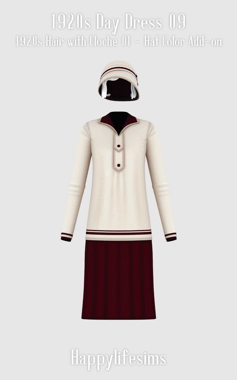 Outfit Ideas Modest, Sims 4 Decades Challenge, 1920s Outfits, Cheap Womens Fashion, Sims 4 House Design, 70s Outfits, Seventies Fashion, Sims4 Clothes, No See