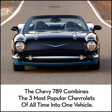 The Chevy 789 Combines The 3 Most Popular Chevrolets Of All Time Into One Vehicle. – if it's hip, it's here 2009 Corvette, Chevy Models, 1957 Chevy, 1957 Chevrolet, Classy Cars, Car Images, Custom Car, Global Design, Chevrolet Impala