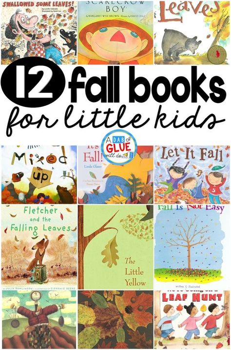 Here are our 12 favorite fall books for preschool, kindergarten, and first grade students. Fall Books Preschool, Books About Apples, Fall Books For Kids, Fall Reads, Fall Books, Fall Reading, Autumn Activities For Kids, Fall Preschool, Fallen Book