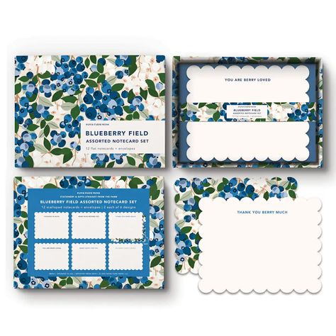 Cultivate Community, Blueberry Field, Set Packaging, Cute Phrases, Kitchen Desk, Watercolor Workshop, Strawberry Patch, Books Cover, Stationary Gifts