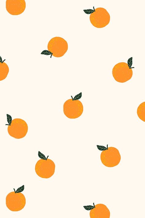 Cute orange pattern background wallpaper design | premium image by rawpixel.com / Sasi Cute Orange Aesthetic Wallpaper, Orange Asethic, Oranges Wallpapers, Orange Cute Wallpaper, Cute Orange Background, Cute Fruit Wallpapers, Cute Orange Wallpaper, Orange Pattern Wallpaper, Orange And White Wallpaper