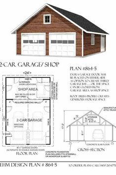 Garage Decor. Wish t Garage With Loft Plans, Car Garage With Loft, Garage With Loft, Garage Building Plans, Loft Plans, Garage Shop Plans, Display Visual Merchandising, Garage Plans With Loft, 2 Car Garage Plans