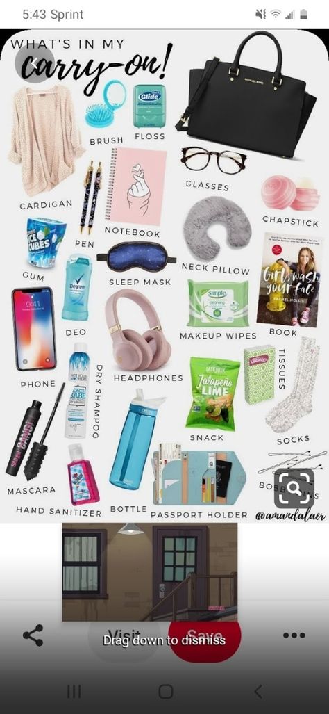 Nyc Trip Essentials, What To Pack In Hand Luggage, Hand Luggage Packing List, Carryon Essentials, Schul Survival Kits, Trip Essentials Packing Lists, Travel Backpack Essentials, Road Trip Bag, Road Trip Kit