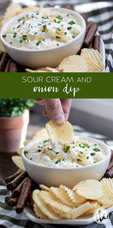 How to Make Sour Cream and Onion Dip #recipe #sourcream #onion #dip #appetizer #easy #chipdip Sourcream Onion Dip Recipe, Sour Cream And Onion Dip Recipe, Sour Cream And Onion Dip, Veggie Dip Recipe, Appetizer Easy, Make Sour Cream, Onion Dip Recipe, Toasted Crostini, Sour Cream Dip