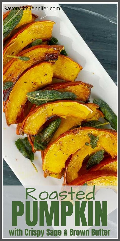 Pumpkin Roasted, Zucchini Tart, Green Beans With Bacon, Cooking Pumpkin, Healthy Vegetable Recipes, Roasted Pumpkin, Sage Leaves, Roast Pumpkin, Vegetable Side