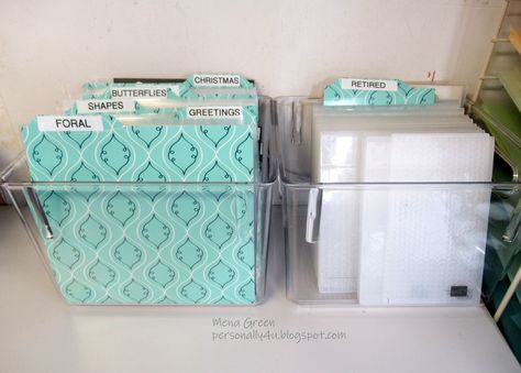 Today I am sharing how I store and keep my Framelits Dies and Embossing Folders organized. Embossing Folder Storage, Acrylic Containers, Stampin Up Card, Divider Tabs, It Friday, Folder Organization, Punch Board, Magnetic Card, Stamp Projects