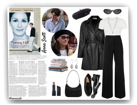 Anna Scott Notting Hill Outfit, Anna Scott Notting Hill, Notting Hill Outfit, Notting Hill Movie, Anna Scott, Movie Outfit, Movies Outfit, Notting Hill, Oval Sunglasses