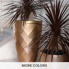 Oversized Planters, Garden Vases, Vase With Lights, Pot Lights, Tall Flowers, Planter Design, Tall Planters, Plant Decor Indoor, Focal Points