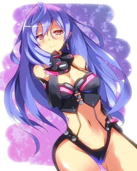 Ecchi Neptunia Hyperdimension, Iris Heart, Muv Luv Alternative, Hyperdimension Neptunia, Anime Maid, Anime Fairy, Purple Heart, Female Character Design, Anime Kawaii