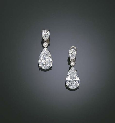 Pear Shape Diamond Drop Earrings, Pear Drop Earrings, Diamond Teardrop Earrings, Tiffany Diamond Earrings, Diamond Earrings Tiffany, Pear Diamond Earrings, Expensive Earrings, Classic Diamond Earrings, Drop Diamond Earrings