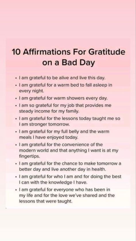 Affirmations Positive Law Of Attraction, Show Gratitude, Affirmations Positive, Self Care Bullet Journal, Warm Bed, Warm Food, Enjoy Today, I Am Strong, Positive Self Affirmations