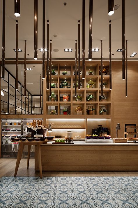 bond | Shangri-La Hotel Xiamen “CAFE AMOY”All Day Dining - 2017 / Xiamen, China All Day Dining Restaurant Design, Hotel Buffet Design, All Day Dining Restaurant, Buffet Counter, Open Buffet, Xiamen China, Buffet Stations, Hotel Buffet, Bakery Design Interior