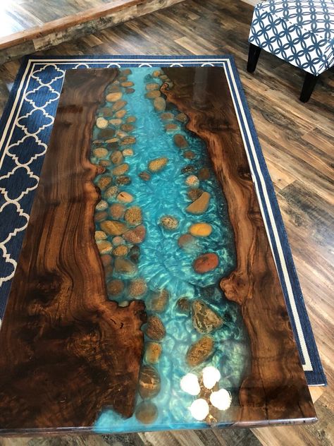 Epoxy resin table