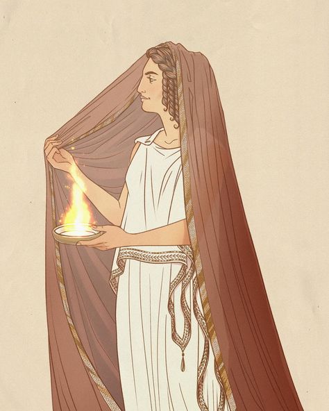 🔥🏠Hestia🏠🔥 As winter approaches and we spend more time at home, it’s a great moment to appreciate Hestia, the gentle goddess of the fire, hearth and home. While she isn’t dramatic as most of her Olympian counterparts, Hestia’s quiet power is the very foundation that keeps the world running smoothly. As the goddess of the hearth, she symbolizes the heart of the home, where warmth, comfort, and care flourish. She never sought a throne or grand adventures, choosing instead to tend to the sacr... Hestia Goddess Art, Hestia Art, Hestia Statue, Hestia Aesthetic, Goddess Hestia, Hestia Goddess, Fire Hearth, Hellenic Polytheism, Goddess Of The Hearth