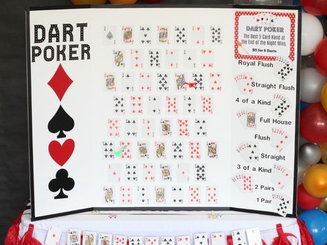 Gambling Dice Games, Dart Poker, Stag And Doe Games, 007 Theme, 22 Bday, Tambola Tickets, Casino Birthday Party, Vegas Theme Party, Casino Party Games