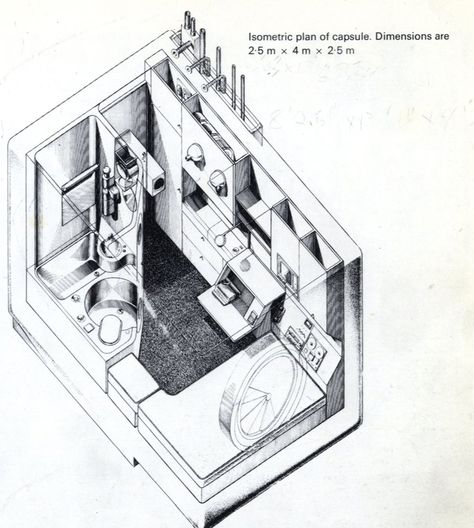 MORE ABOUT: Nakagin Capsule Tower (中銀カプセルタワー) 16-10, Ginza 8-chome, Chuo-ku, Tokyo, Japan Construction Dates: [Design Conception] October 1969 – December 1970 [Fabrication] January 1971 – March 197… Efile Tower, Kisho Kurokawa, Nakagin Capsule Tower, Axonometric Drawing, Capsule Hotel, Japan Architecture, Structural Engineering, Architecture Drawing, Floor Plan