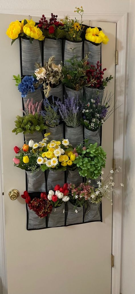 How to Store your Silk Flowers - From Farmhouse to Florida How To Store Silk Flowers In Craft Room Diy, Rustic Home Storage Ideas, Organize Floral Stems, Diy Flower Storage, How To Organize Fake Flowers, Storing Silk Flowers, Craft Floral Storage, Storing Silk Flowers In Craft Room, How To Organize Silk Flowers