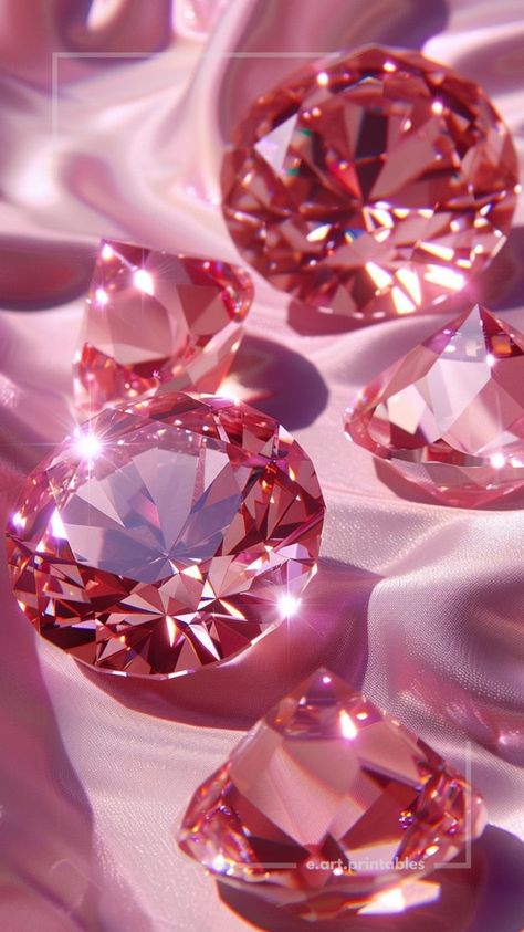 Pink Diamond Aesthetic Wallpaper, Pretty Wallpapers Backgrounds Beauty, Pink Diamond Wallpaper, Dark Purple Wallpaper, Future Wallpaper, Diamond Wallpaper, Captivating Art, Pink Images, Bling Wallpaper