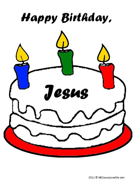 Happy Birthday Jesus Crafts, Happy Birthday Jesus Song, Jesus Birthday Cake, Candy Cane Poem, Christmas Lesson Plan, Jesus Crafts, December Gift, Christmas Lesson, Jesus Songs