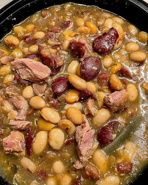 Louisiana Cajun Cooking And Recipes | Lima beans paired with smoked turkey necks create a hearty and flavorful dish that's both comforting and nutritious | Facebook Lima Beans Recipes, Lima Beans With Smoked Turkey, Great Northern Beans Recipe, Hobo Beans Recipe, Cooking Lima Beans, Lima Bean Recipes, Lima Bean, Louisiana Cajun, Okra Recipes