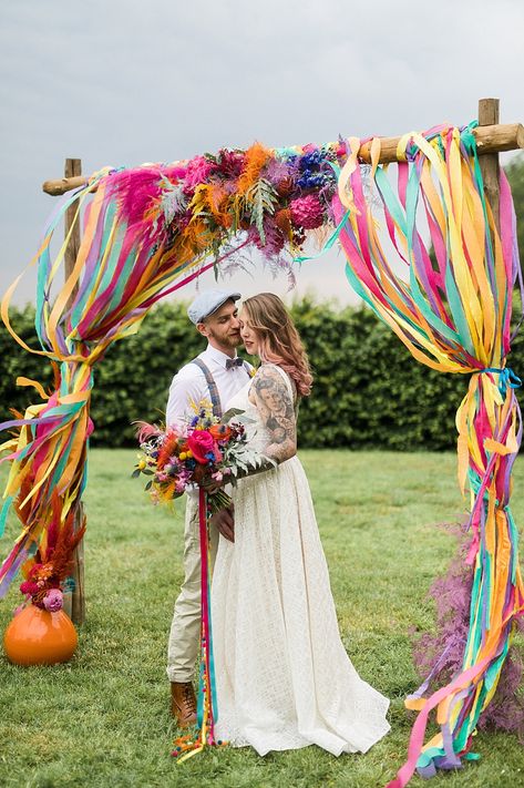 Wedding Fest, Festival Themed Party, Festival Style Wedding, Festival Themed Wedding, Festival Theme, Boda Mexicana, Wedding Renewal, Rainbow Wedding, Wildflower Wedding