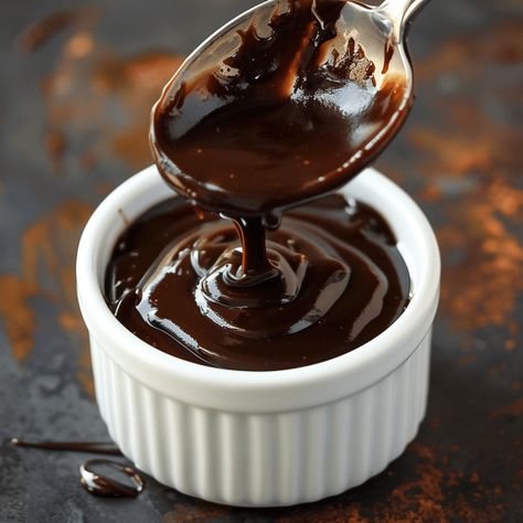 Hot Fudge Recipe, Homemade Hot Fudge Sauce, Hot Fudge Sauce Recipe, Fudge Sauce Recipe, Homemade Hot Fudge, Baking List, Hot Fudge Sauce, Chocolate Dreams, Fudge Sauce