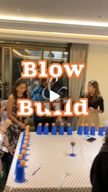 Gamerheads | Your ultimate gaming partner on Instagram: "Blow it down, build it up! 🎯 ? 🍃 Watch the cup madness unfold!   #gamerheads #funtimes #cupchallenge   [Boardgames, Fun games, games night, party, cup challenge, blow the cups, blow and build, Gamersheads]" Blow The Candle Out Game, Party Cup Games, Cup Games For Parties, Games Night Party, Marshmallow Games, Funny Christmas Party Games, Cup Challenge, Party Blowers, Fun Group Games