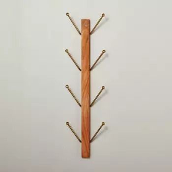 Hearth & Hand™ with Magnolia Bath : Page 2 : Target Magnolia Home Decor, Magnolia Colors, Wood Hooks, Hearth & Hand With Magnolia, Hook Rack, Entryway Storage, Wall Rack, Brass Wood, Decorative Hooks