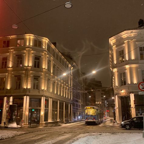 Oslo Norway Aesthetic Winter, Oslo Aesthetic Winter, Oslo In Winter, Oslo Aesthetic, Scandinavia Summer, Oslo Winter, Winter Happiness, Scandi Winter, Norwegian Winter