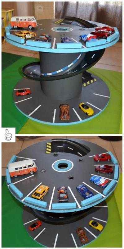 photo of homemade outdoor race track - Yahoo Search Results Infinity Mirror Diy, Car Room Decor, Race Car Track, Diy Barbie House, Kids Races, Shabby Chic Art, Wood Spool, Diy Baby Furniture, Tutorials Diy