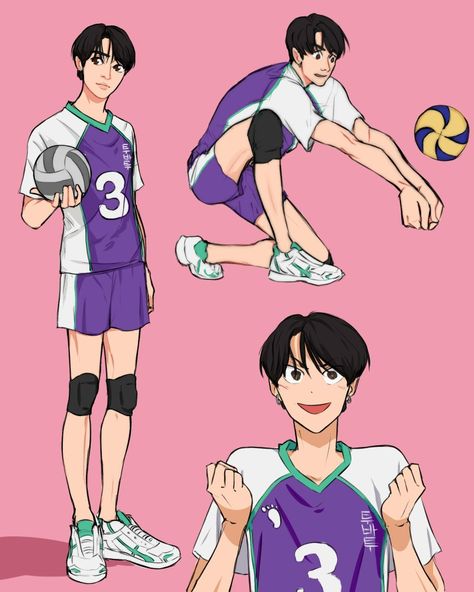 Txt Beomgyu Fanart, Beomgyu Fanart, Volleyball Drawing, Txt Fanart, Volleyball Poses, Mens Volleyball, Volleyball Player, Txt Beomgyu, Photo Sketch