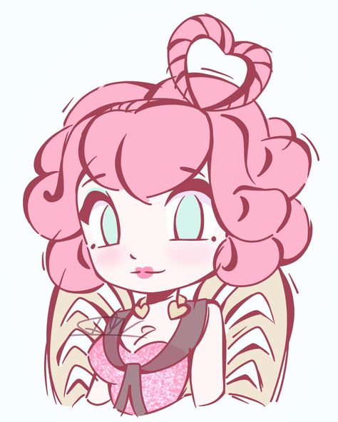 I wanted to draw more Valentine Day inspired art, so I drew CA Cupid or Cupid. I drew Cupid in her Monster High form for this.( I'm also trying a new lineart style for this. I really like it.)//ca cupid//ca cupid fanart//ca cupid monster high// #CaCupid #CaCupidFanart #MonsterHighFanart Ca Cupid Monster High, Cupid Fanart, Cupid Monster High, Cupid Drawing, Ca Cupid, Valentine Cupid, Sketch Book Ideas, Moster High, Crazy Day