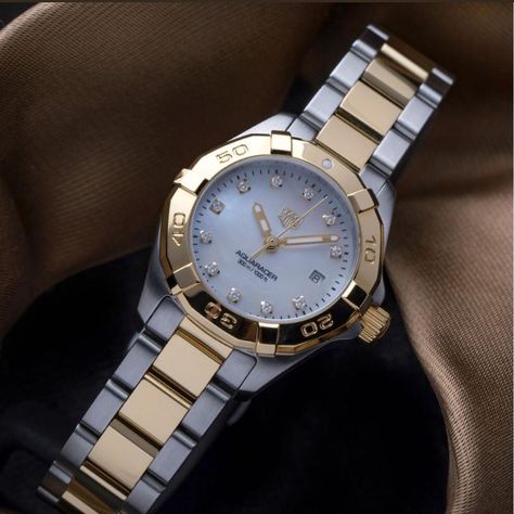 Tag Heuer Aquaracer Women, Tag Watches Women, Brand Watches Women, Womens Designer Watches, Tag Heuer Aquaracer, Tag Heuer Watch, Watches Women, Women Watches, Tag Heuer