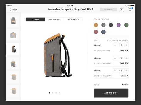 Monoqi Product Detail on iPad by Louis Currie - Dribbble Product Configurator, Product Card, Ecommerce Web Design, Ui Design Website, Ecommerce Web, Online Shop Design, Ecommerce Design, Website Design Layout, Ipad App