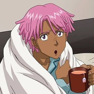 Neo Yokio, Kaz Kaan, Pink Dreads, Kaws Wallpaper, Black Anime Guy, Evangelion Art, Black Cartoon Characters, Black Anime, Black Characters