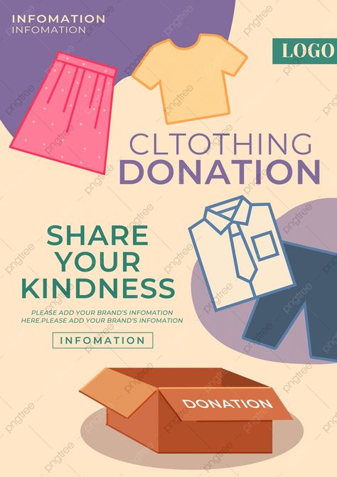 Charity Event Poster, Clothes Donation, Blood Donation Posters, Donation Ideas, Box Png, Charity Donation, Donation Box, Promotion Poster, Cartoon Heart