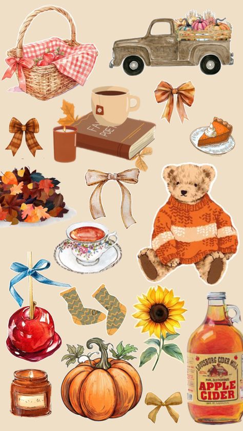 Fall wallpaper Cute Autumn Lockscreens, Thanksgiving Aesthetic Wallpaper Iphone, November Phone Wallpaper Aesthetic, Fall Wallpaper Coquette, Coffee Fall Wallpaper, Thanksgiving Vibes Aesthetic, Free Fall Wallpaper Iphone, Vintage Fall Backgrounds Iphone, Cozy Fall Wallpaper Iphone