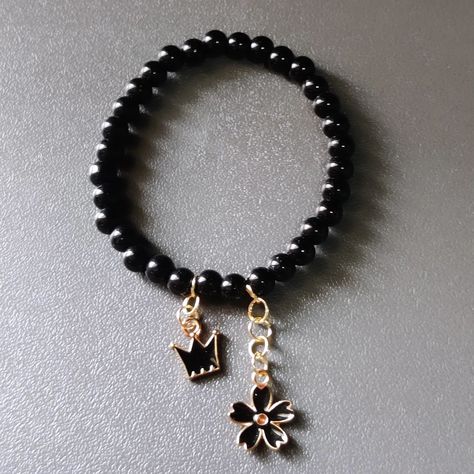 Dm/comment to order the Black Flower Princess Bracelet The length will be customised according to requirement 🪄✨ Princess Bracelet, Flower Princess, Black Flower, The Black, Bracelet, Flowers, Quick Saves, Black