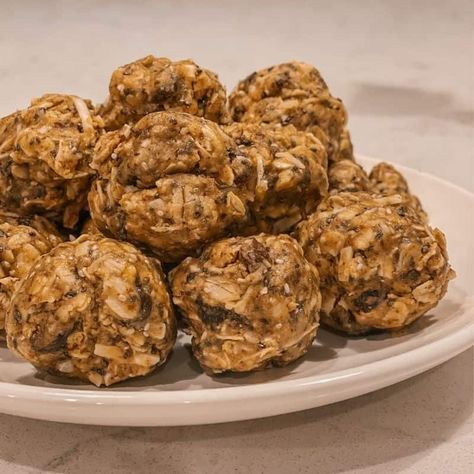 Sugar Free Energy Balls, Snacks For Pregnancy, No Bake Protein Balls, Protein Bites Recipe, Coconut Oats, Protein Balls Recipe, Energy Balls Healthy, Sugar Free Snacks, Peanut Butter Protein Bars