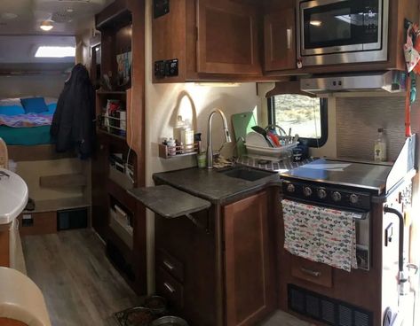 RV Countertop Extensions: Increase the Space in Your RV Kitchen - Mortons on the Move Rv Countertop Extension, Rv Countertop, Countertop Extension, 12 Volt Appliances, Collapsible Shelves, Folding Shelf Bracket, Grand Design Rv, Food Prepping, Sink Cover