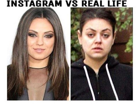 Mila Kunis | Instagram vs. Reality | Know Your Meme Instagram Vs Real Life, Memes In Real Life, Relationship Memes, Life Memes, Know Your Meme, Laughing So Hard, Funny Faces, Funny People, Best Memes