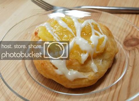 Pineapple Danish Recipe, Pineapple Danish, Crescent Danish, Breakfast Danish, Cinnamon Roll Frosting, Restaurant Breakfast, Cream Cheese Pastry, Danish Pastries, Cream Cheese Danish